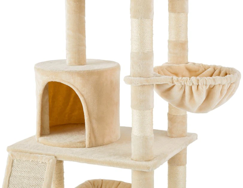 Frisco 62-in Faux Fur Cat Tree & Condo 7 Frisco 62-in Faux Fur Cat Tree & Condo - Image 5