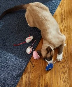 Frisco Baseball Mice Cat Toy, 4 count -Frisco Sales 2024 252740 PT5. SY630 V1615814538