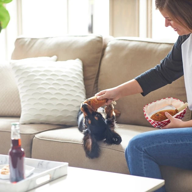 Frisco Baseball Hide-and-Seek Corndog Dog Toy 5 Frisco Baseball Hide-and-Seek Corndog Dog Toy - Image 3