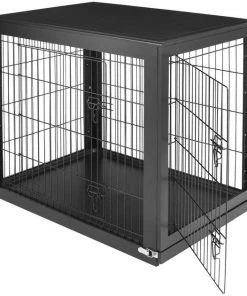 Frisco Double Door Furniture Style Dog Crate, Black -Frisco Sales 2024 253027 PT2. SY630 V1635346028