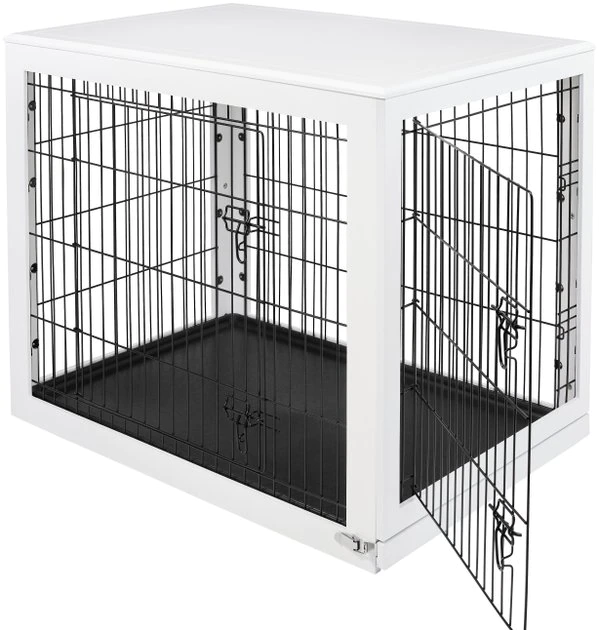 Frisco Double Door Furniture Style Dog Crate, White 5 Frisco Double Door Furniture Style Dog Crate, White - Image 3
