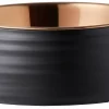 Frisco Matte Black Design Light Copper Stainless Steel Dog & Cat Bowl