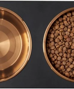 Frisco Copper Stainless Steel Elevated Foldable Double Dog & Cat Bowls -Frisco Sales 2024 253059 PT5. SY630 V1616595463