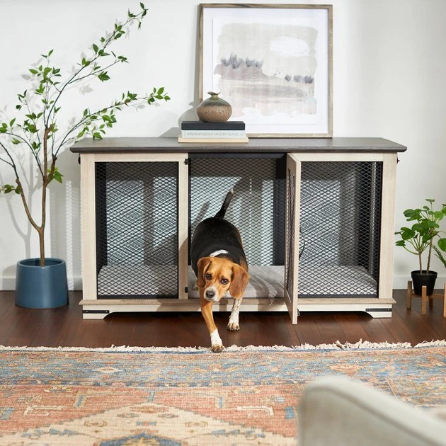 Frisco "Denver" Dog Crate Credenza & Mat Kit 3 Frisco "Denver" Dog Crate Credenza & Mat Kit