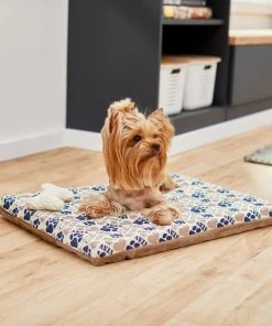 Frisco Micro Terry & Novelty Print Reversible Orthopedic Dog Crate Mat