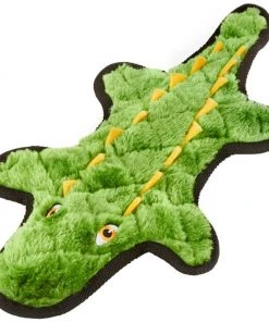 Frisco Flat Plush Squeaking Alligator Dog Toy, Medium & Frisco Flat Plush Squeaking Raccoon Dog Toy, Medium -Frisco Sales 2024 255471 PT1. SY630 V1602691588