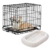 Frisco Fold & Carry Single Door Collapsible Wire Dog Crate & Frisco Quilted Dog Crate Mat, Ivory -Frisco Sales 2024 255487 MAIN. SY630 V1604075080