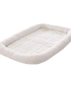 Frisco Fold & Carry Single Door Collapsible Wire Dog Crate, 36 inch & Frisco Quilted Dog Crate Mat, Ivory, 36-in -Frisco Sales 2024 255495 PT3. SY630 V1603646485