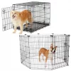Frisco Heavy Duty Fold & Carry Double Door Collapsible Wire Dog Crate & Frisco Wire Dog Exercise Pen with Step-Through Door, Black -Frisco Sales 2024 255537 MAIN. SY630 V1603646516