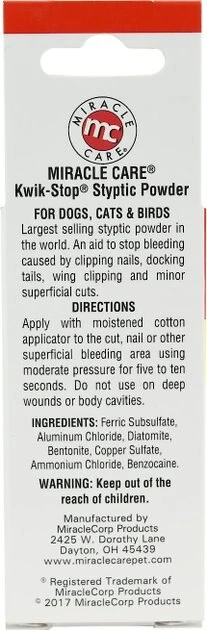 Frisco||Miracle Care Frisco Nail Clippers for Cats & Small Dogs & Miracle Care Kwik-Stop Styptic Powder for Dogs, Cats & Birds, .5-oz jar 7 Frisco||Miracle Care Frisco Nail Clippers for Cats & Small Dogs & Miracle Care Kwik-Stop Styptic Powder for Dogs, Cats & Birds, .5-oz jar - Image 5