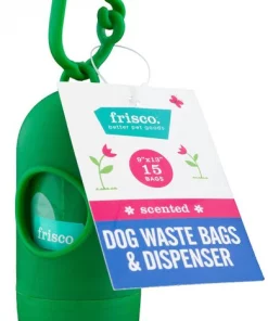 Frisco Dog Poop Bags + Dispenser, 15 count