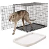 Frisco XX-Large Heavy Duty Single Door Wire Dog Crate, 54 inch & Frisco Quilted Dog Crate Mat, Ivory, 54-in -Frisco Sales 2024 255633 MAIN. SY630 V1604147197