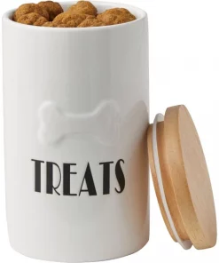 Frisco Ceramic Treat Jar with Wood Lid -Frisco Sales 2024 256050 PT3. SY630 V1616506605
