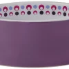 Frisco Kaleidoscope Pattern Non-skid Ceramic Cat Dish, Purple, 1.62 Cup
