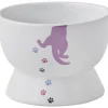 Frisco Cat Print Non-skid Elevated Ceramic Cat Bowl, Short, 1.0 Cup -Frisco Sales 2024 256096 MAIN. SY630 V1615299769