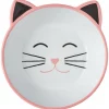 Frisco Cat Face Non-skid Ceramic Cat Bowl, Pink, 1.12 Cups 2 Frisco Cat Face Non-skid Ceramic Cat Bowl, Pink, 1.12 Cups -Frisco Sales 2024 256107 MAIN. SY630 V1616522201