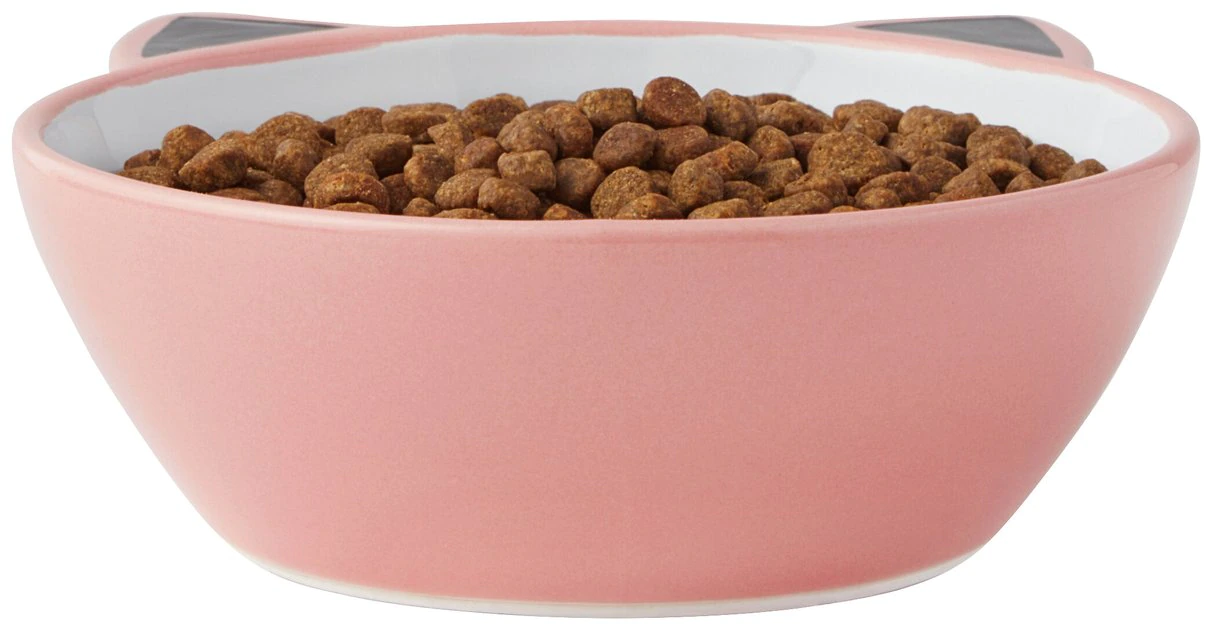 Frisco Cat Face Non-skid Ceramic Cat Bowl, Pink, 1.12 Cups 6 Frisco Cat Face Non-skid Ceramic Cat Bowl, Pink, 1.12 Cups - Image 4