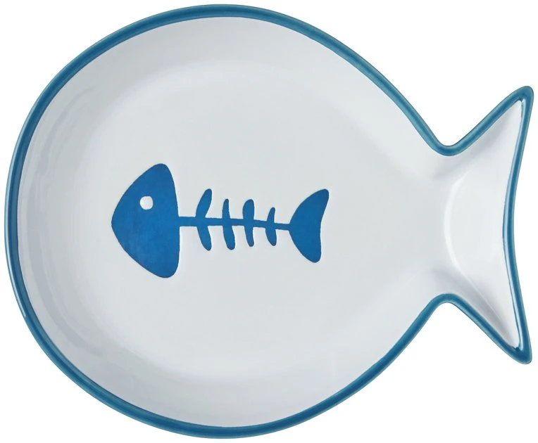 Frisco Fish Shaped Non-skid Ceramic Cat Dish, 0.62 Cups 8 Frisco Fish Shaped Non-skid Ceramic Cat Dish, 0.62 Cups - Image 6