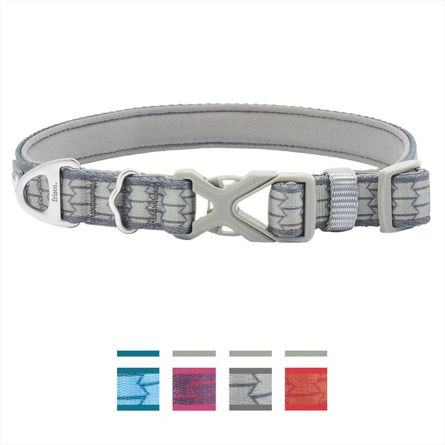 Frisco Outdoor Comfort Print Nylon Padded Dog Collar, Forest Green, Extra Small, Neck: 8-12-in, Width: 5/8th -in Frisco Outdoor Comfort Print Nylon Padded Dog Collar -Frisco Sales 2024 256713 MAIN. SY630 V1626892870