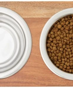 Frisco Wooden Bars Dog & Cat Double Bowl Diner -Frisco Sales 2024 257142 PT2. SY630 V1615313205