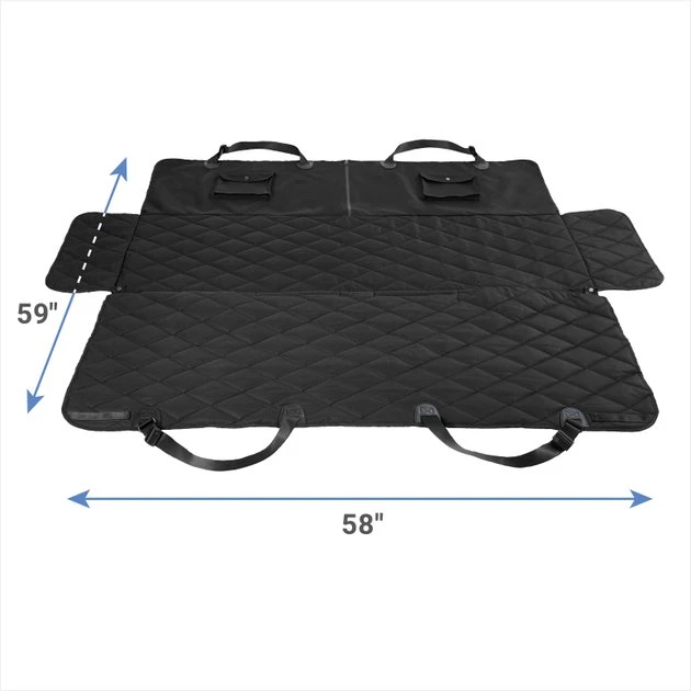 Frisco Premium Quilted Water Resistant Hammock Car Seat Cover with Seatbelt Tether & Travel Bag 4 Frisco Premium Quilted Water Resistant Hammock Car Seat Cover with Seatbelt Tether & Travel Bag - Image 2