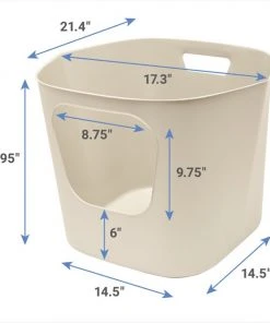 Frisco Leaf High-Sided Cat Litter Box, Large -Frisco Sales 2024 258782 PT1. SY630 V1651165380