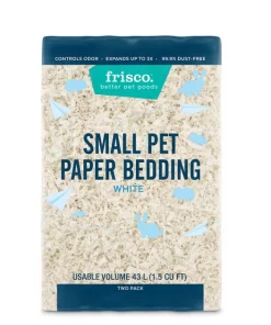 Frisco Small Pet Bedding, White, 2 pack, 43-L