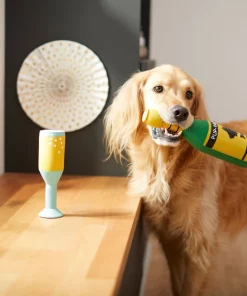 Frisco Champagne & Flute Latex Squeaky Dog Toy, 2 count -Frisco Sales 2024 264430 PT3. SY630 V1619473959