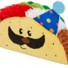 Frisco Birthday Taco Plush Squeaky Dog Toy