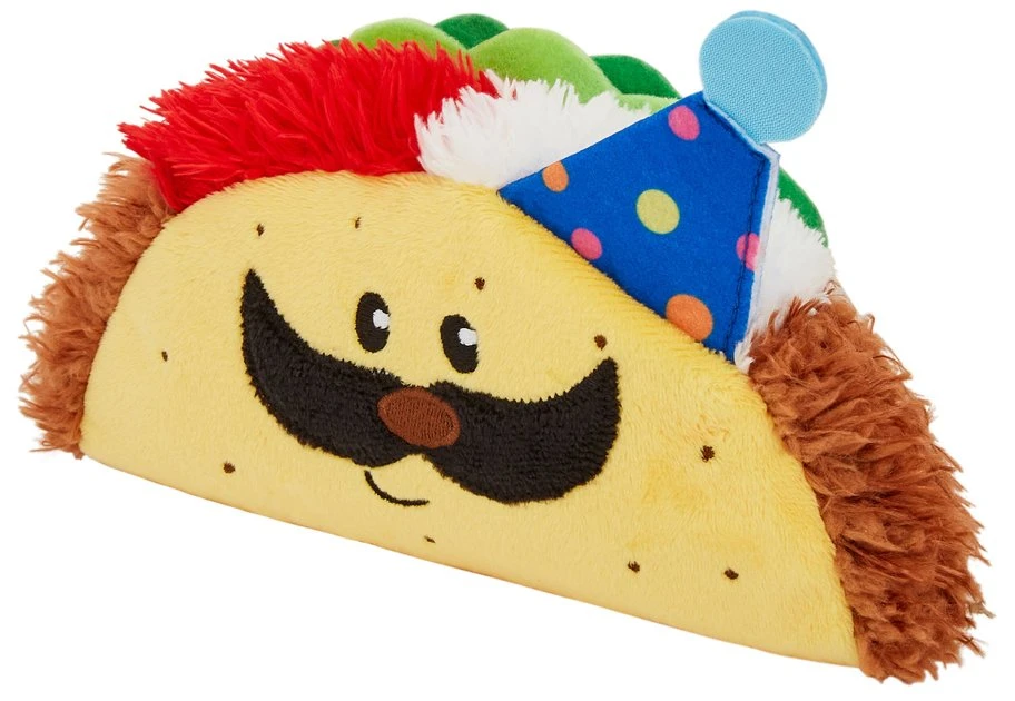 Frisco Birthday Taco Plush Squeaky Dog Toy 3 Frisco Birthday Taco Plush Squeaky Dog Toy