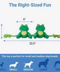 Frisco Magic Frog Plush with Rope Squeaky Dog Toy 6 Frisco Magic Frog Plush with Rope Squeaky Dog Toy -Frisco Sales 2024 265606 PT1. SY630 V1623352127