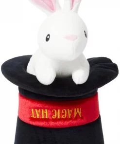 Frisco Magic Rabbit in a Hat 2-in-1 Plush Squeaky Dog Toy
