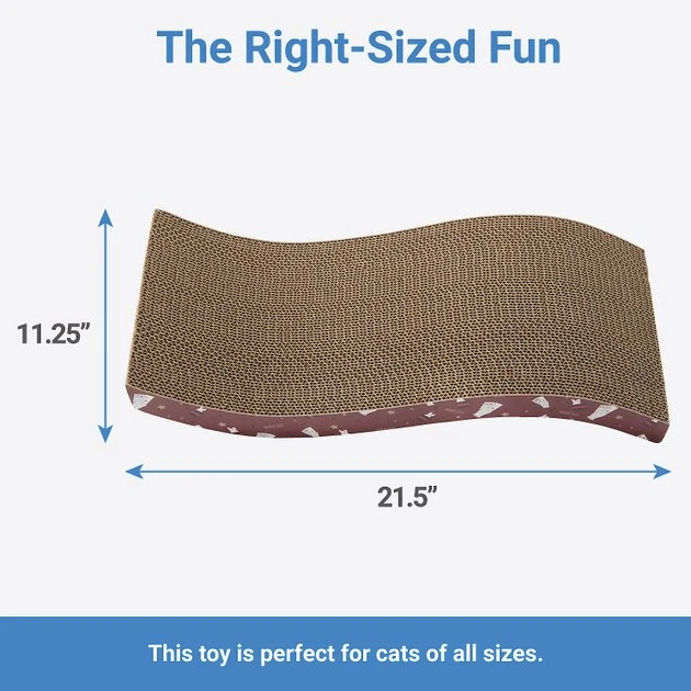 Frisco Magic Magician's Favorites Wave Scratcher Cat Toy with Catnip 4 Frisco Magic Magician's Favorites Wave Scratcher Cat Toy with Catnip - Image 2