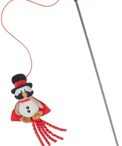 Frisco Magic Owl Teaser Wand Cat Toy with Catnip