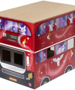 Frisco Magic Bus Cardboard Cat House, 2-Story