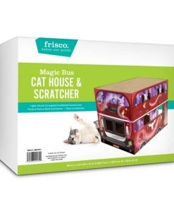 Frisco Magic Bus Cardboard Cat House, 2-Story -Frisco Sales 2024 266701 PT4. SY630 V1621535899