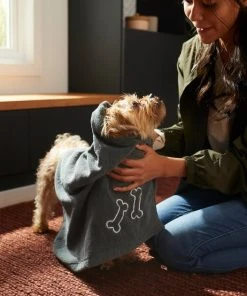 Frisco Embroidered Pawprint Microfiber Dog Bath Towel -Frisco Sales 2024 269029 PT4. SY630 V1624553208
