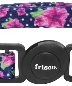 Frisco Midnight Floral Cat Collar, 8-12 Inches