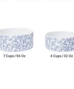 Frisco Blue Garden Non-skid Ceramic Dog Bowl -Frisco Sales 2024 270197 PT5. SY630 V1620913360