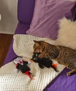 Frisco Vampire & Black Cat Plush Kicker Cat Toy with Catnip, 2 count -Frisco Sales 2024 270307 PT3. SY630 V1624817053