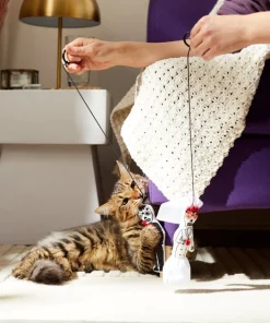 Frisco Sugar Skull Bride & Groom Bouncy Cat Toy with Catnip, 2 count -Frisco Sales 2024 270343 PT3. SY630 V1624817778