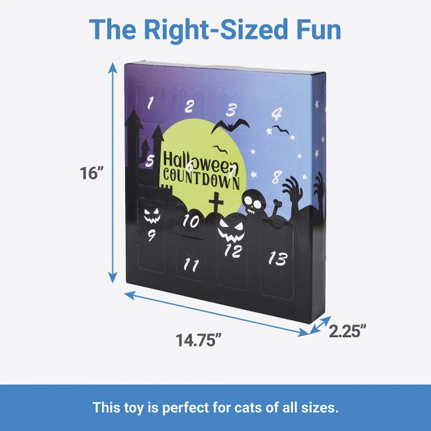 Frisco Halloween 13 Day Advent Calendar with Toys for Cats Frisco Halloween 13 Day Advent Calendar with Toys for Cats -Frisco Sales 2024 270351 PT1. SY630 V1626284167