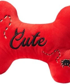 Frisco Wicked Cute Bone Reversible Plush Squeaky Dog Toy