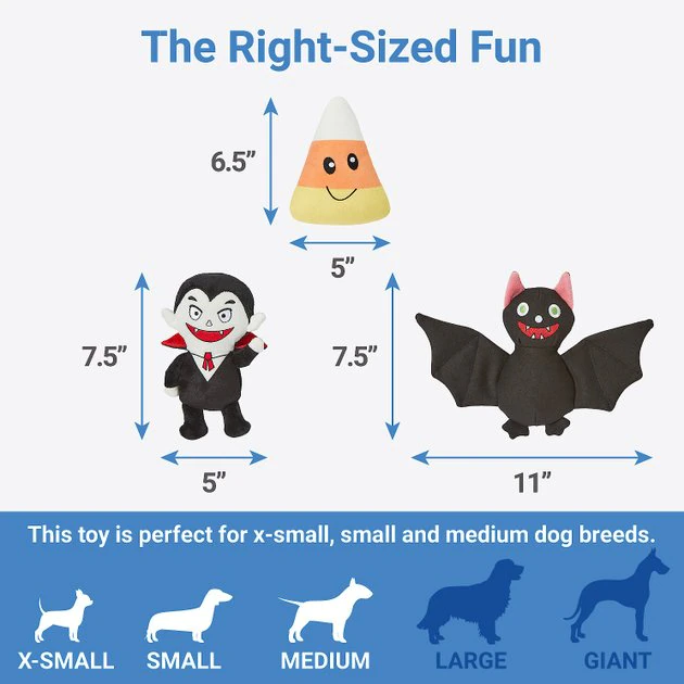 Frisco Halloween Haunted Friends Plush Squeaky Dog Toy, 3 count Frisco Halloween Haunted Friends Plush Squeaky Dog Toy, 3 count -Frisco Sales 2024 270363 PT1. SY630 V1626284499