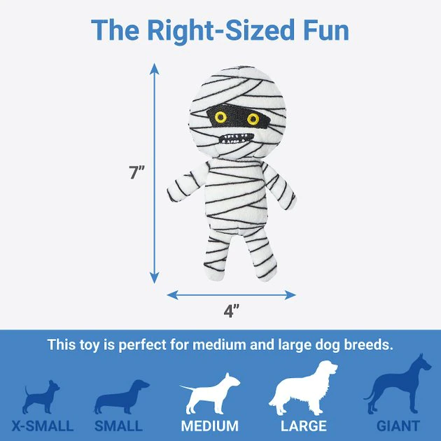 Frisco Halloween Mummy & Coffin Hide & Seek Puzzle Plush Squeaky Dog Toy 5 Frisco Halloween Mummy & Coffin Hide & Seek Puzzle Plush Squeaky Dog Toy - Image 3