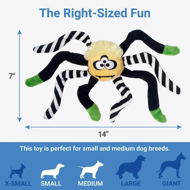 Frisco Spider Plush Squeaky Dog Toy, Small/Medium Frisco Spider Plush Squeaky Dog Toy -Frisco Sales 2024 270379 PT1. SY630 V1626284487