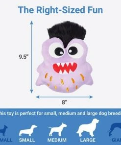 Frisco Friendly Monster Round Plush Squeaky Dog Toy -Frisco Sales 2024 270468 PT1. SY630 V1626284482