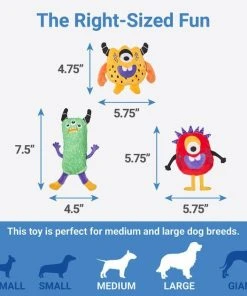 Frisco Monsters Under the Bed Hide & Seek Puzzle Plush Squeaky Dog Toy -Frisco Sales 2024 270486 PT2. SY630 V1626285066