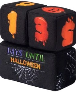 Frisco Halloween 30 Days of Halloween Countdown Blocks Plush Squeaky Dog Toy, 3 count