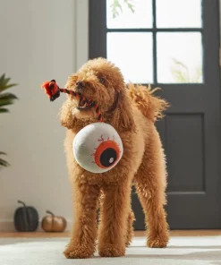 Frisco Halloween Spooky Eyeball Plush with Rope Squeaky Dog Toy -Frisco Sales 2024 270502 PT3. SY630 V1624817565